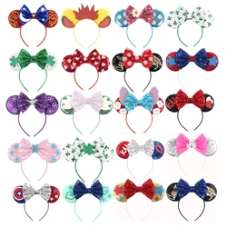 Diadema con orejas de Mickey Mouse para niños y adultos, diadema de diseño, accesorios para el cabello, regalo de fiesta, tocado de moda, Festival, 2024