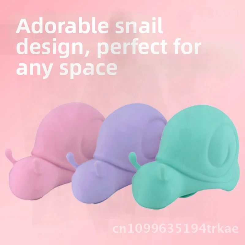 Stuffy Snail G Point Masturbator Tongue Licking Sex Toy SM Anal Plug Massage Stick ABS Silicone Purple Pink Green for Adults