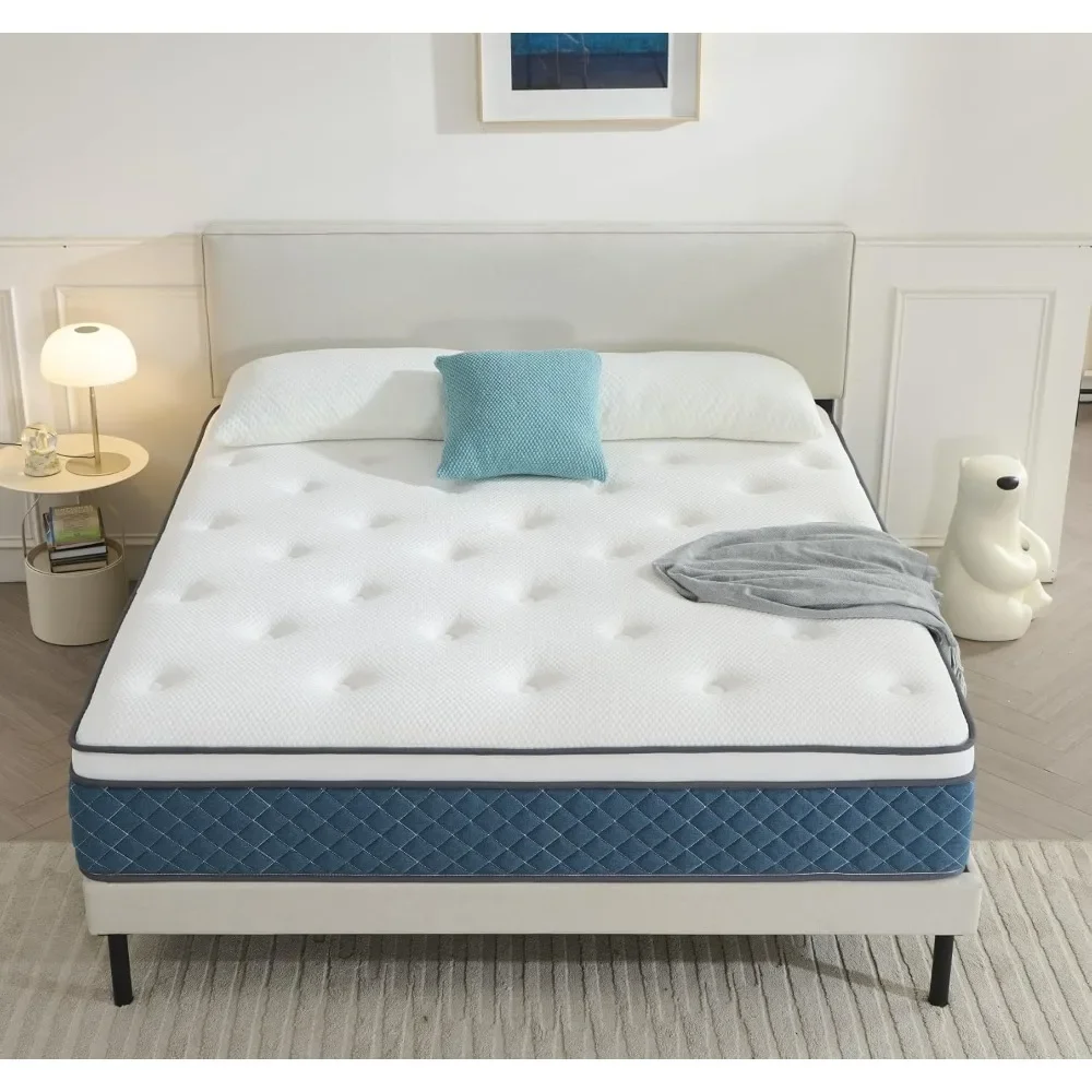 Taschenfederkernmatratze 90 x 200 cm – 7 Zonen Festigkeit H3, ergonomische Federkernmatratze zur
