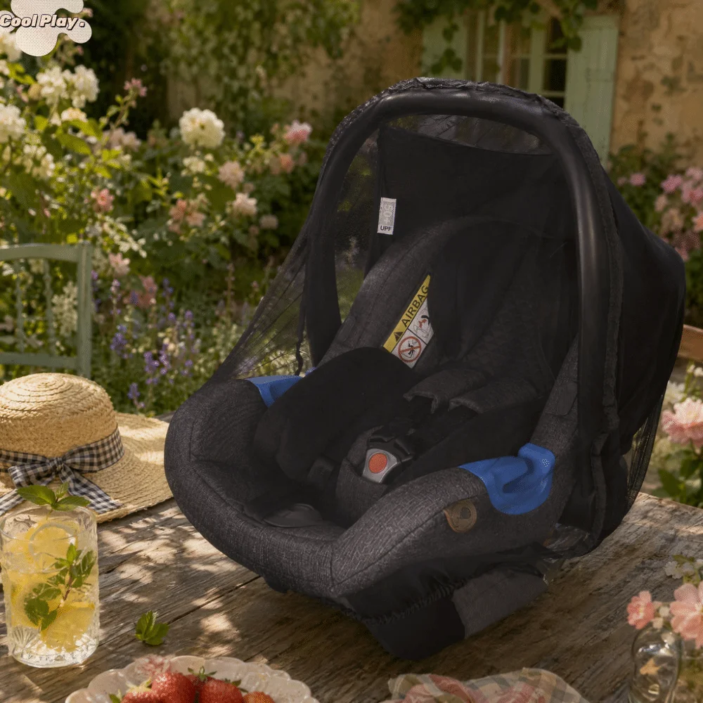 

Convenient Polyester Baby Basket Shield Fine Mesh Breathable Baby Mosquito Net Portable Anti-insect Stroller Mesh Cover Picnic