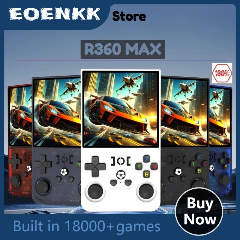 

4.0 Inch IPS Screen R36MAX Retro Gaming Console Retro Handheld Game Console RK3326 Chip Mini Retro Game Player Travel Essentials