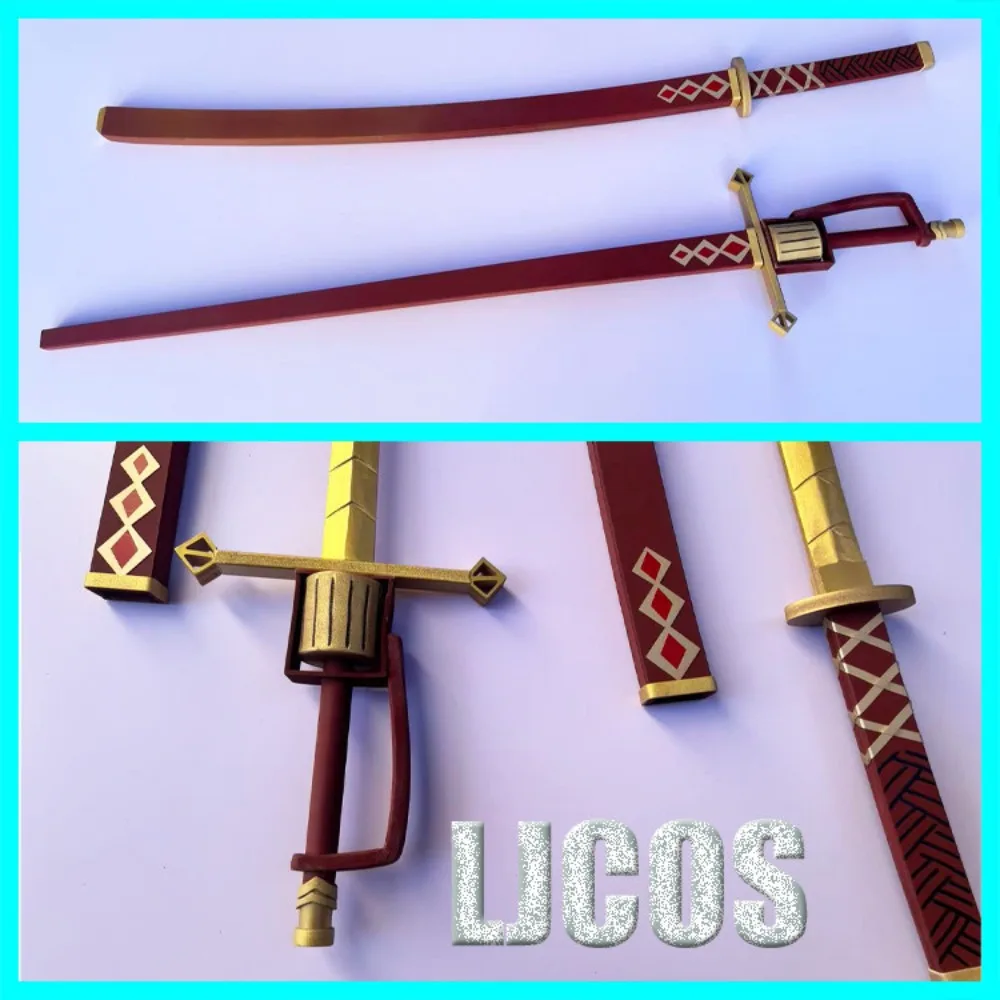 Don Quixote Cosplay Katana Prop Samurai Sword with Sheath for Cos Event Performance Halloween Party