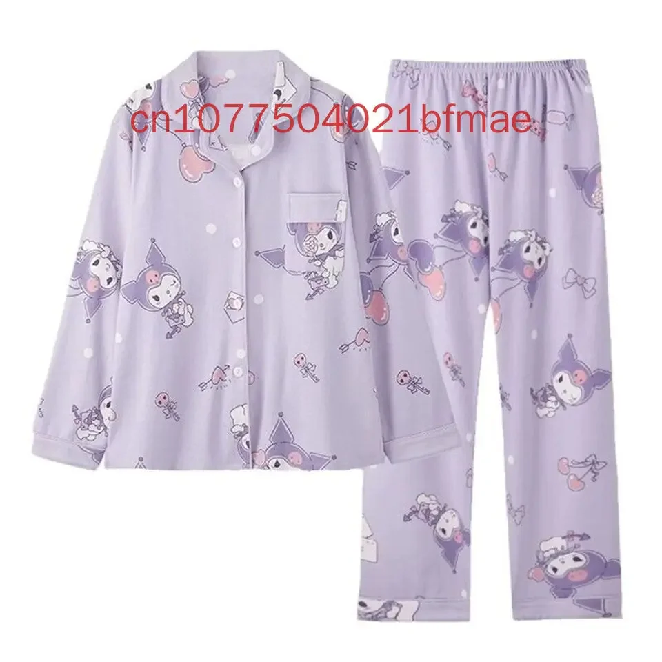 Disney Eeyore pigiama natalizio Set primavera estate nuova camicia Casual da donna e da uomo Disney pigiama a maniche lunghe