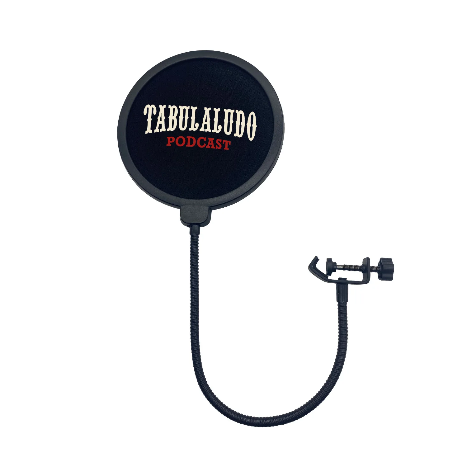 Black Double Layer Studio Microphone Windscreen Pop Filter With Logo For Speaking Recorder Pop Filter For Broadcast Online