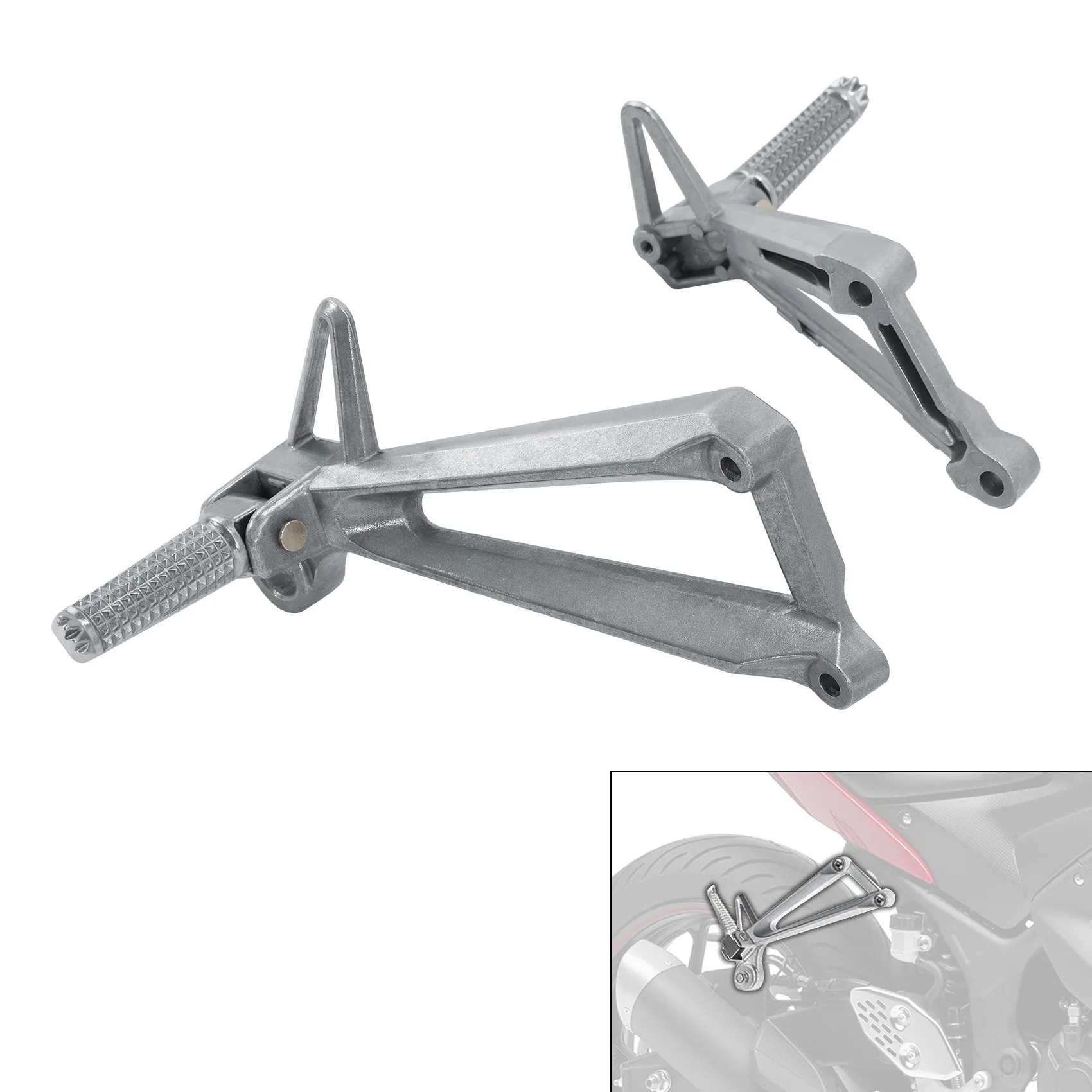 Rear passenger FootPeg Footrest Bracket For YAMAHA YZF R3 YZF-R3 2015-2024 MT03 2020-2024 Motorcycle Accessories