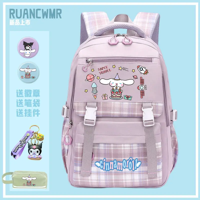 Sanrio Hello Kitty Backpack Mochilas Aestethic Kuromi Good-Looking Girls Children Students Bag School Bags