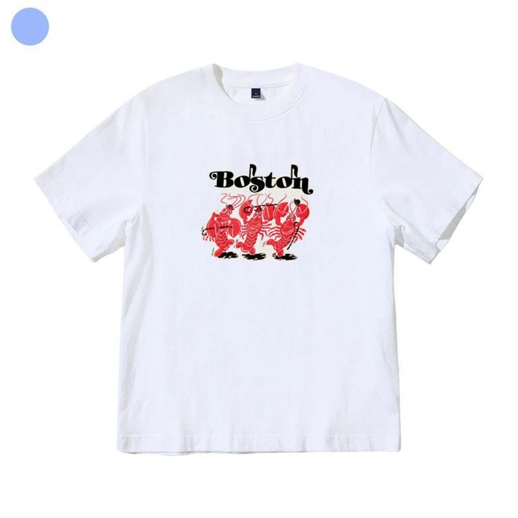 Kpop Loose Man/Women Harajuku Cotton Cartoon LOVE V Pattern T-shirt Round Neck Short Sleeve Casual Unisex Streetwear Tee Top