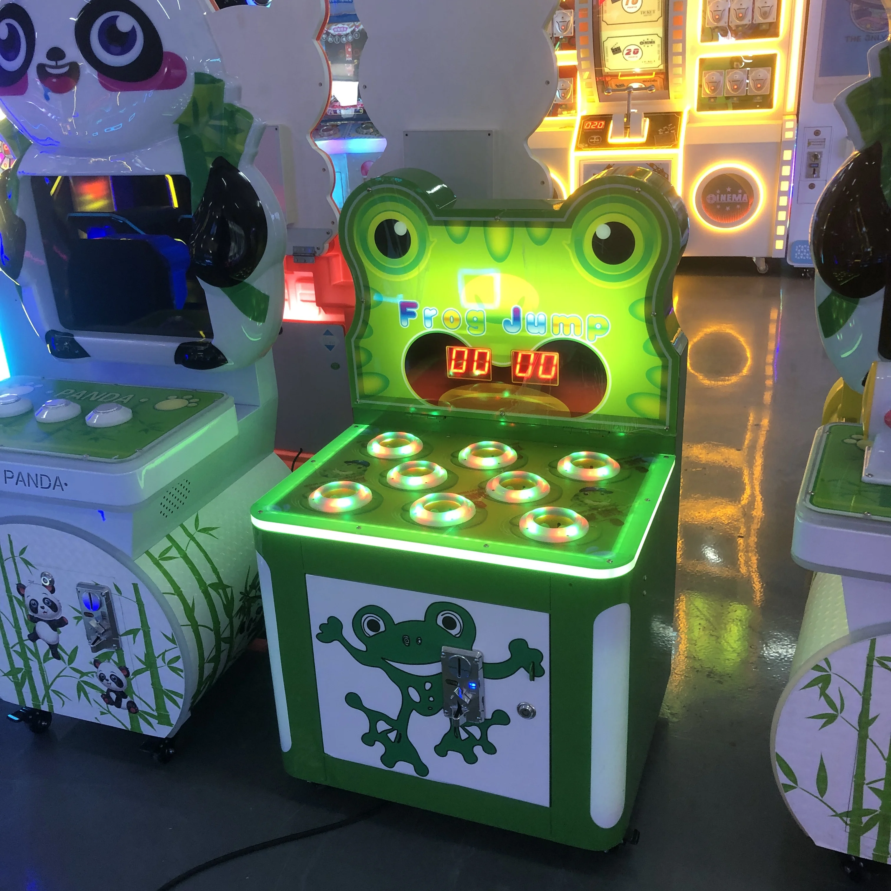 Whack A Mole Arcade - 屋内用メタルハンマーでカエルを叩くモグラ叩きゲーム機、コイン式子供向けゲーム（英語版）