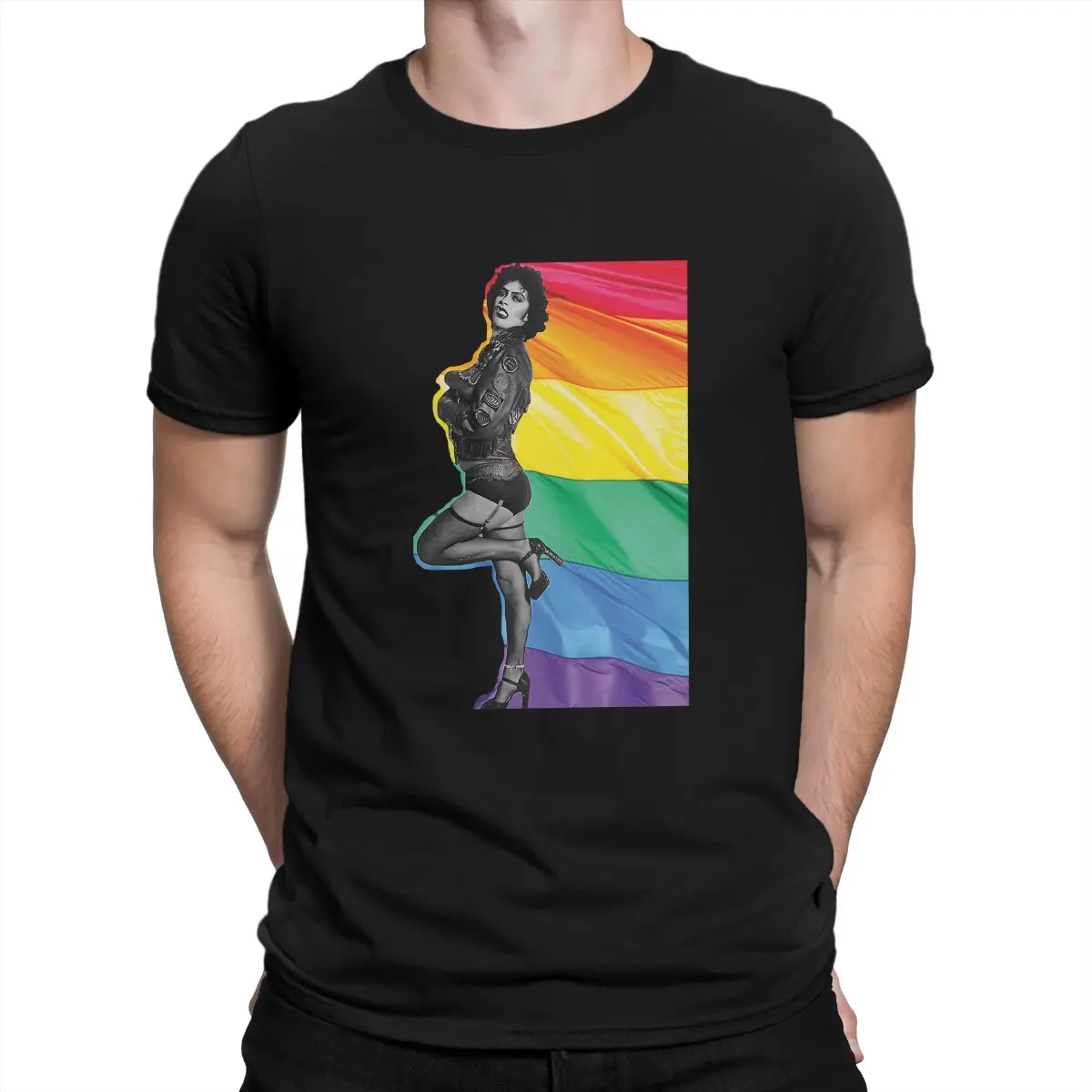 The Rocky Horror Picture Show Frank N Furter LGBTQ Tshirt Men Tops Vintage Summer Clothes T Shirt