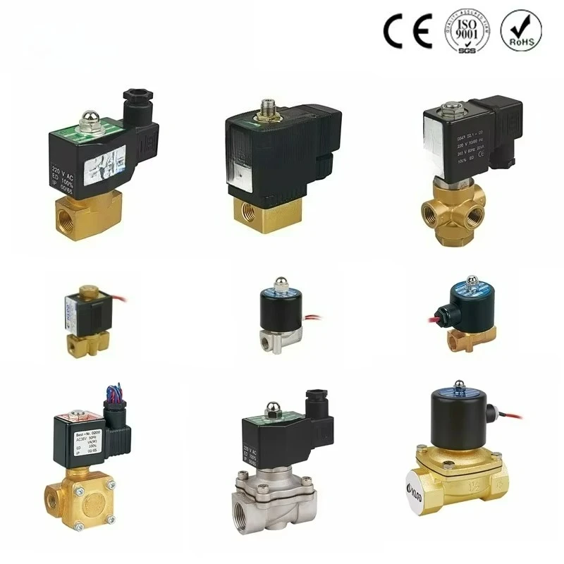 Brass Diaphragm Solenoid Valve 1 Inch NBR Seal, Gas Normally Closed, Electric