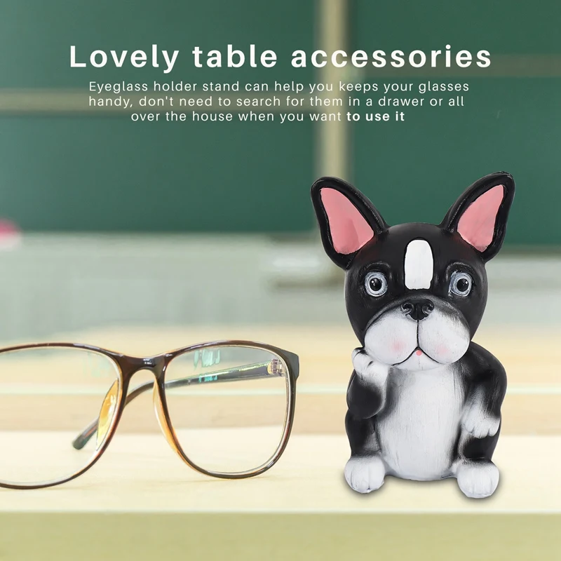 ABUN-Puppy Dog Glasses حامل حامل النظارات التجنيب النظارات الشمسية عرض هدية تصميم حيوان لطيف