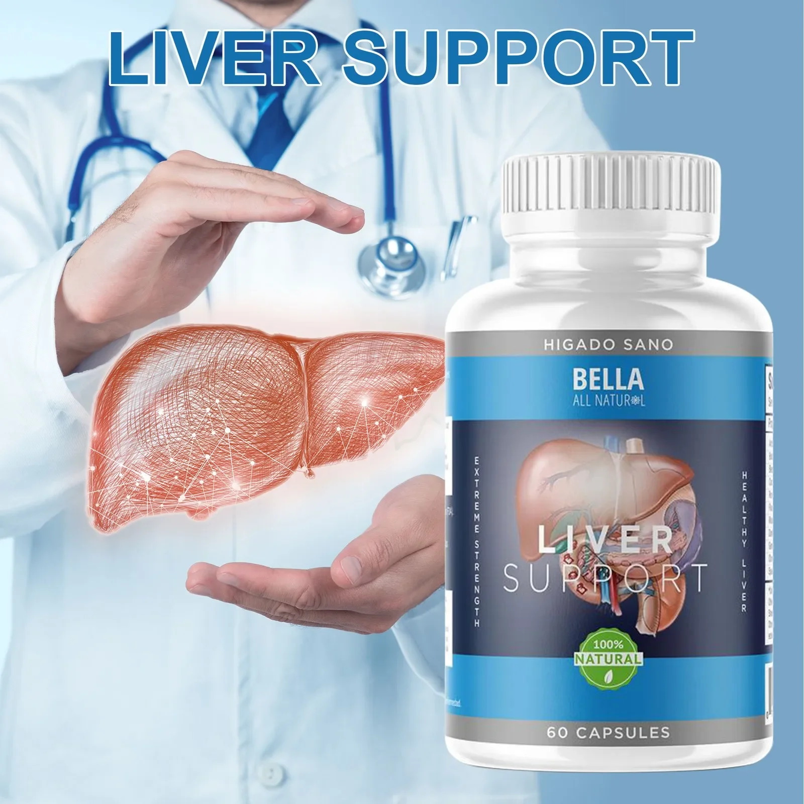 

Liver Support Supplement - Maintains Normal Liver Function and Promotes Digestion and Immunity, Antioxidant