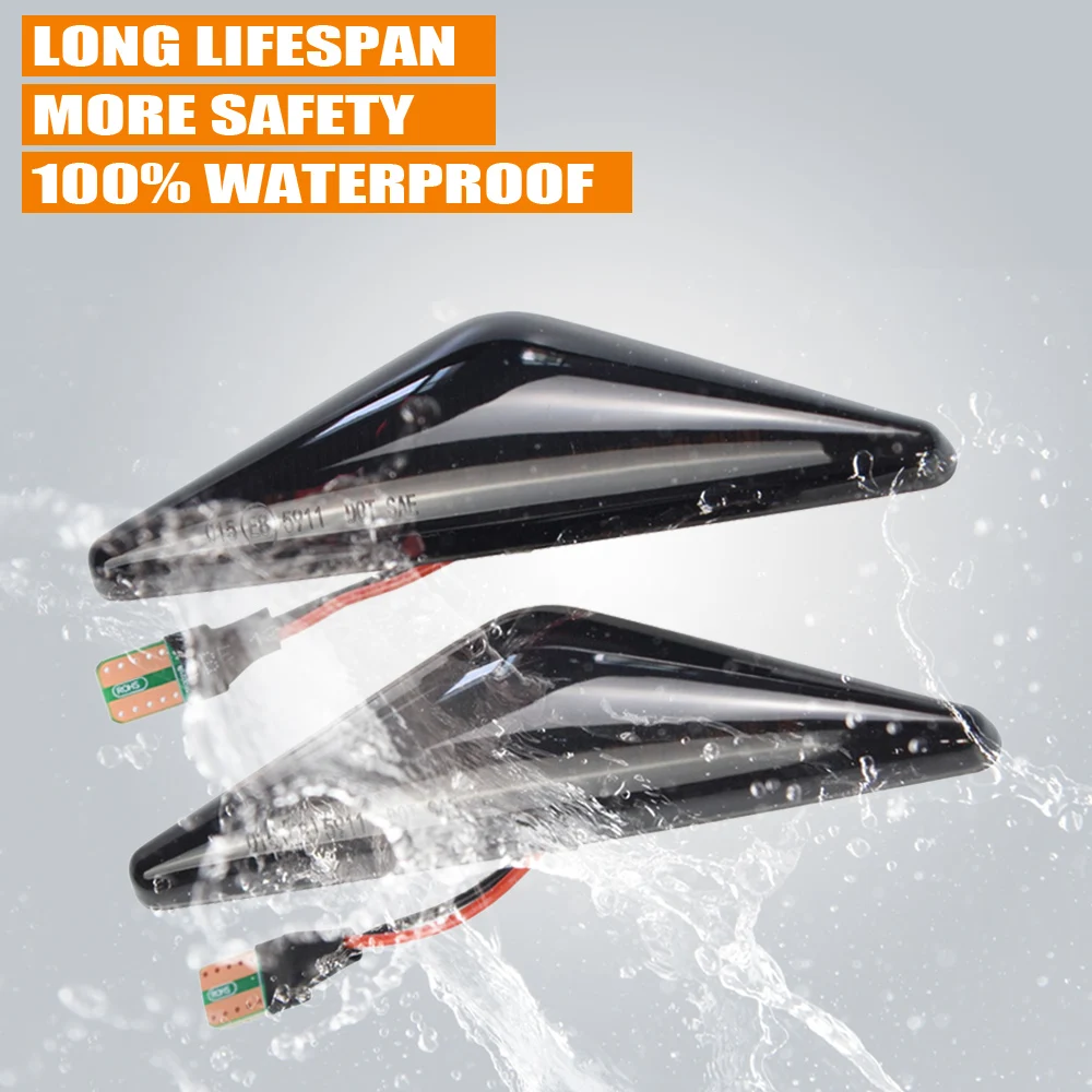 Luz Repetidor Lateral Dinámico Para Ford Mondeo 3 MK3 Y Focus 1 MK1 – Intermitente De Flujo, Lámpara 12V Ahumada