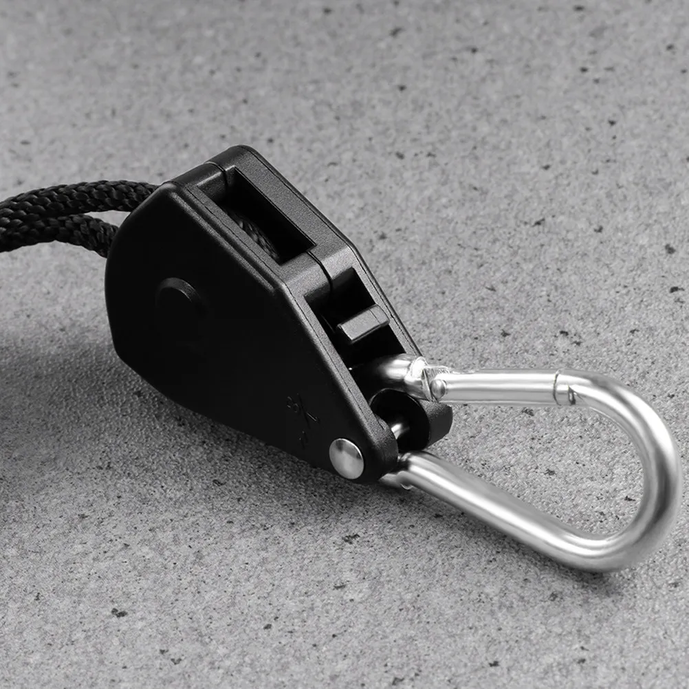 2Pcs Grow Light Hangers Stainless Steel Locking Ropes for Height Adjustment Garden Accessories Pulley Lifting Ropes