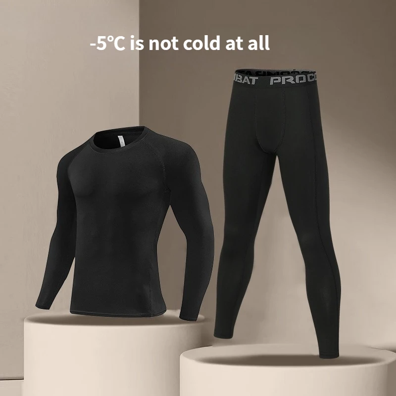 

Men's High-Performance Compression Wear - Quick-Dry Athletic Set for Intense Training & Sports