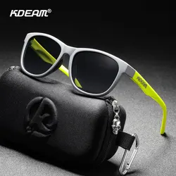 KDEAM Reduce The Brightest Light POLARIZED Sunglasses Women Saturated Coating Sun Glasses Square 58mm Medium Size Shades For Men