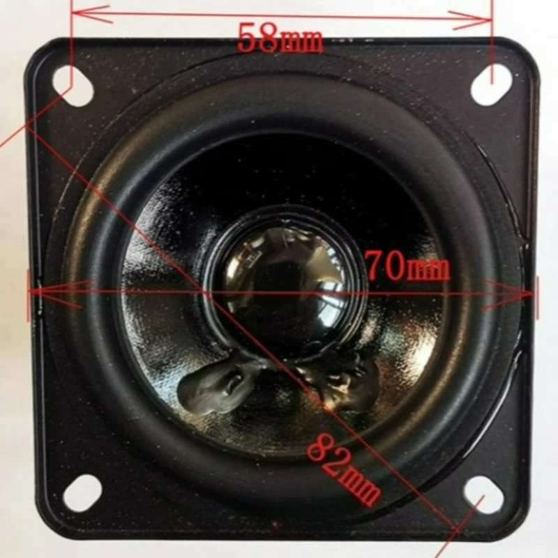 SOTAMIA 2 шт., 2,75 дюйма, полный диапазон, средний твитер, 6 Ом, 10 Вт, 70 мм, композитный бассейн, резиновый край, мини-динамик, DIY Bluetooth-динамик