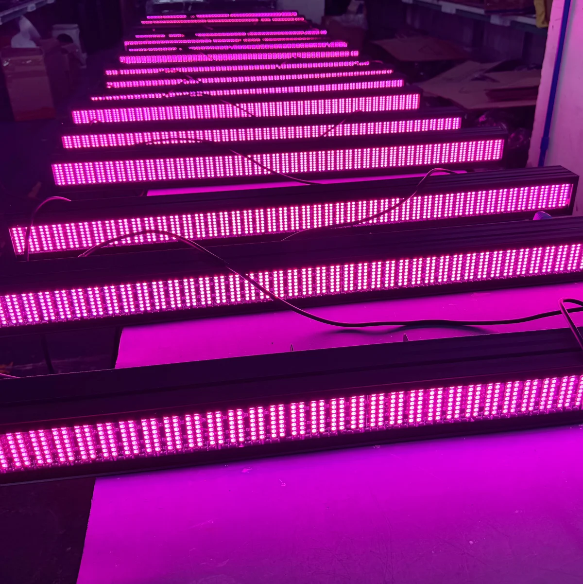 2 قطعة 200 واط عمود إضاءة LED ضوء إحترافي RGB 3in1 192 التقسيم DMX السوبر مشرق Dj غسل بار ستروب المرحلة تأثيرات الإضاءة #6