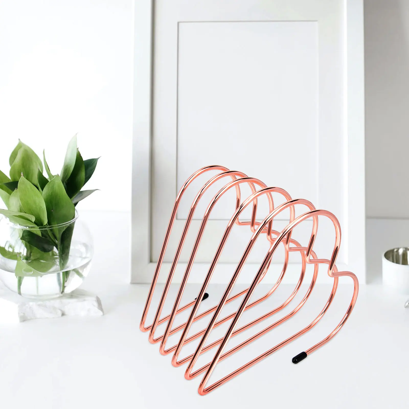 Bookend Iron Wear-Resistant Organizer Home Study Office Accessory Nordic Style Decorative Holder Book End