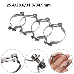 4 Size Stainless Steel Brake Line Clamp Cable Clip Pipe Buckle  Wire Fixed Ring Organization Clamped Bike Ring Cable Part