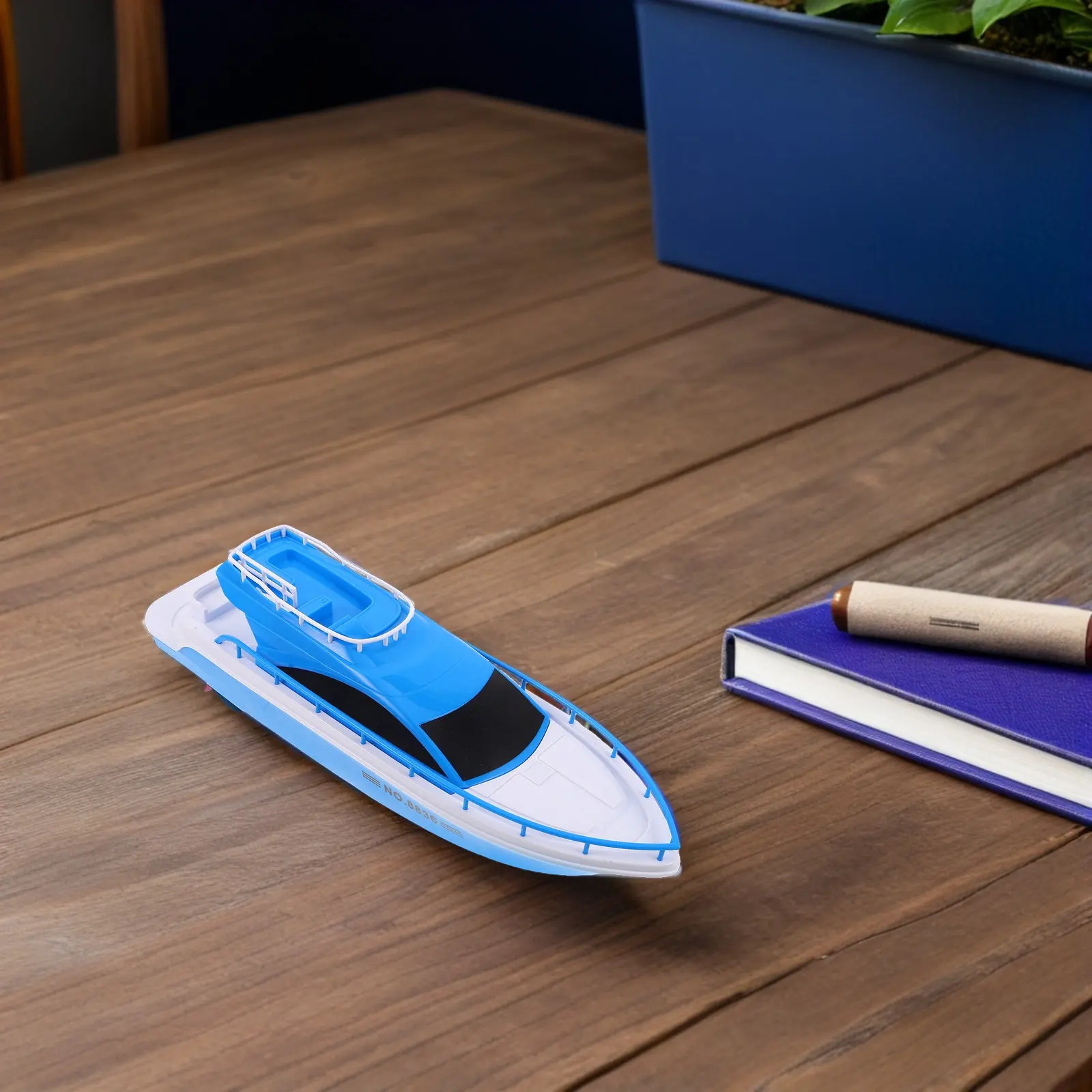 

Kids Electric Speed Boat Realistic Design Pool Bath Tub Beach Play Stable Floating Water For Toddlers - High Speed Yacht For