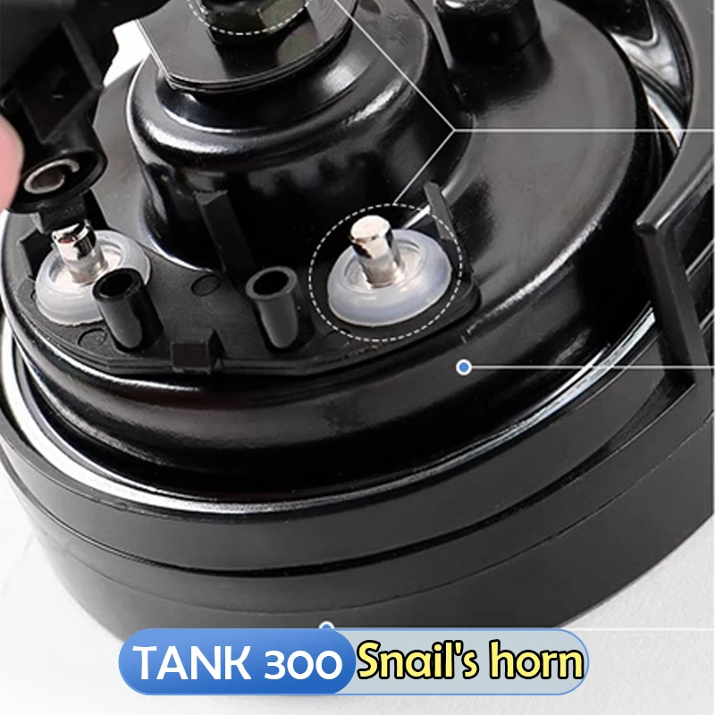 Tank 300 snail horn car head waterproof whistle high and low frequency dual-frequency horn appearance modification accessories