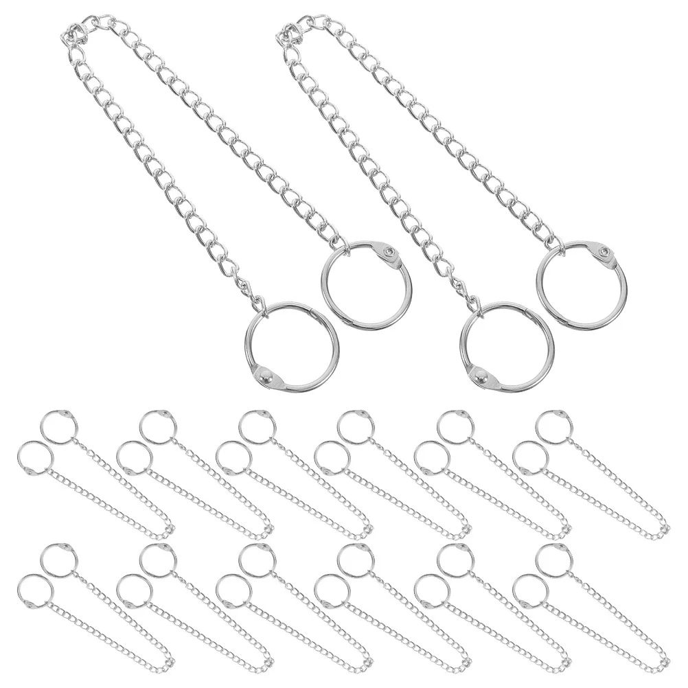 

15Pcs Metal Chains for Parking Signs Stainless Steel Stylish Design Outdoor Reserved Spaces Hanging Decorative Car Parks