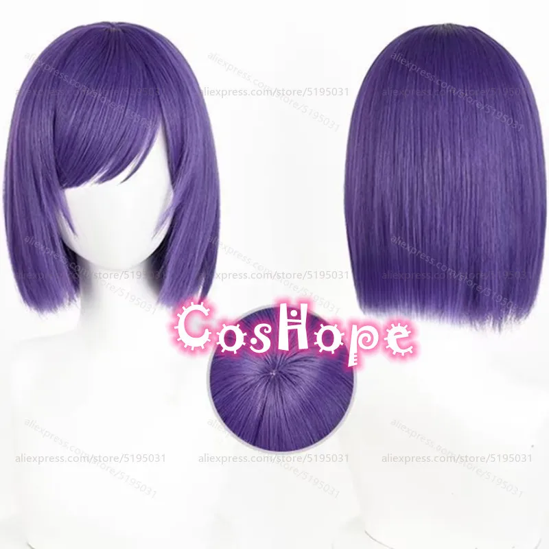 Reo Mikage Cosplay Wig 30cm Short Hair Purple Wig Cosplay Anime Cosplay Wigs Heat Resistant Synthetic Wigs