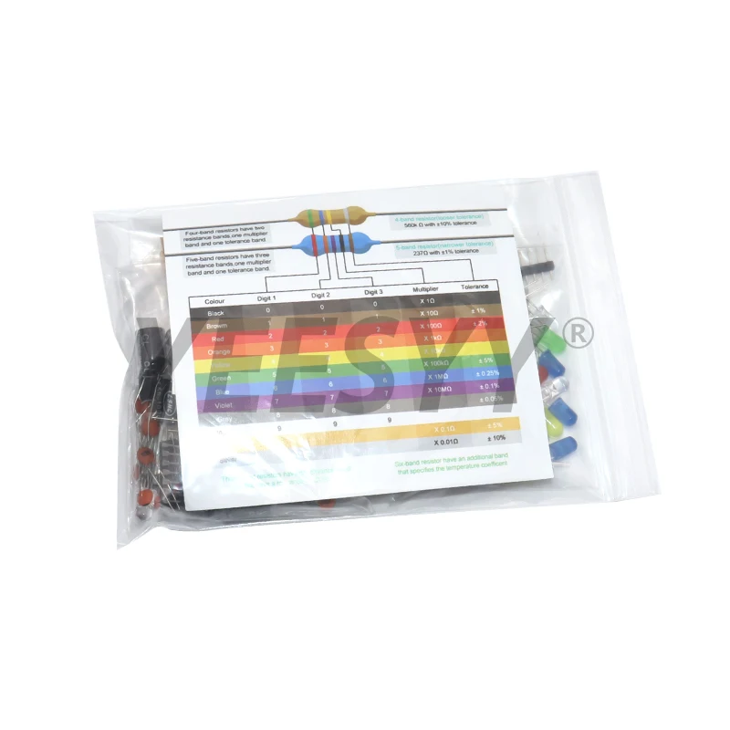 221PCS New Electronics Components Basic Starter Kit for Arduino UNO MEGA2560 Raspberry Pi with LED Buzzer Capacitor Resistor