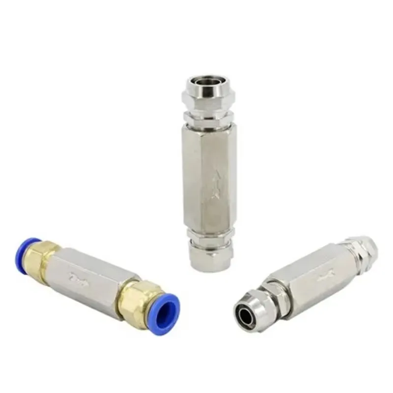 Électrovanne Pneumatic Check Valve Connector 6mm 8mm 10mm 12mm Air Hose Gas One Way Valve 1/8\ Gaz et carburant — détail 4