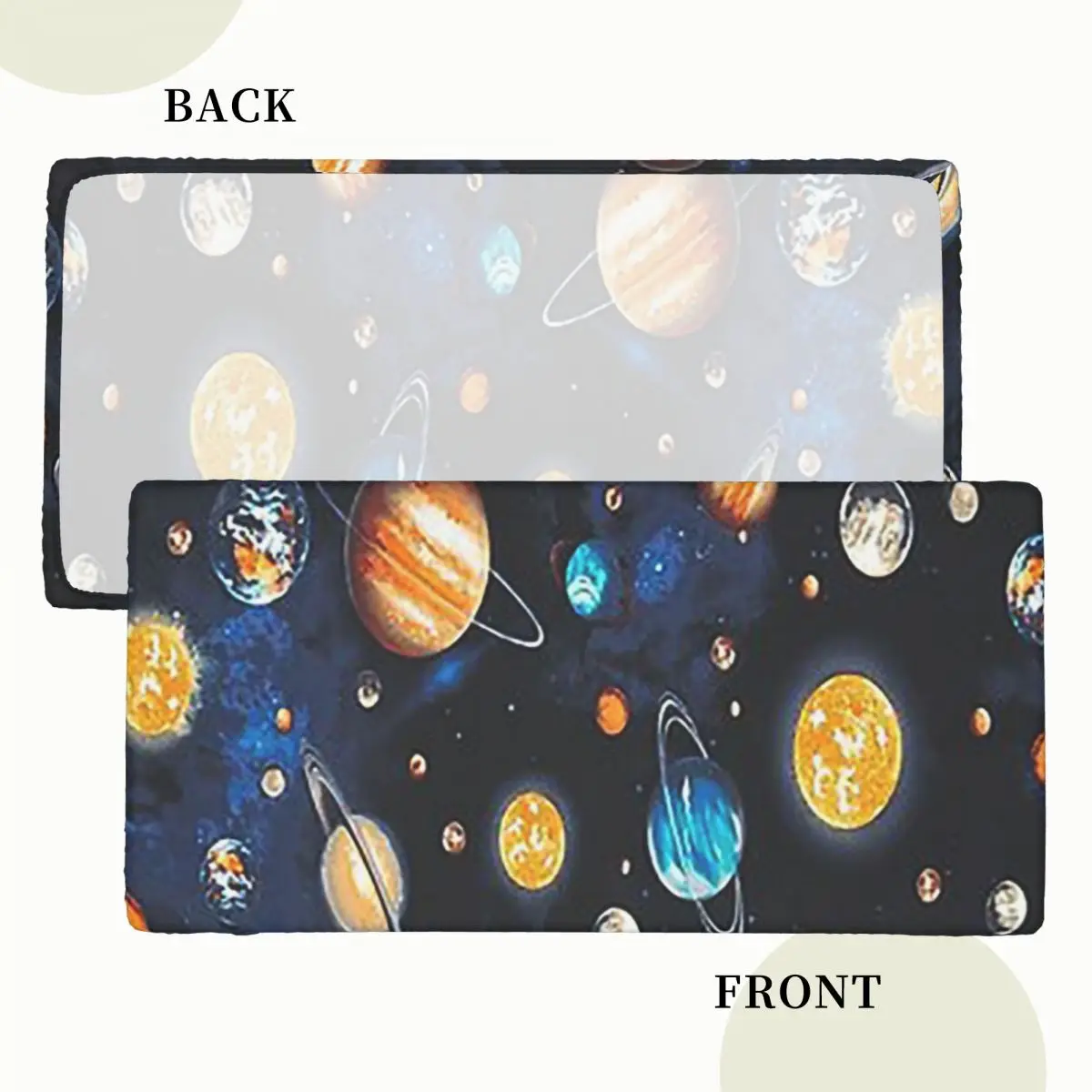 Solar System Space Planets Universe Customized Rectangular Tablecloth Waterproof Table Cover for Dining Events Table Cloth