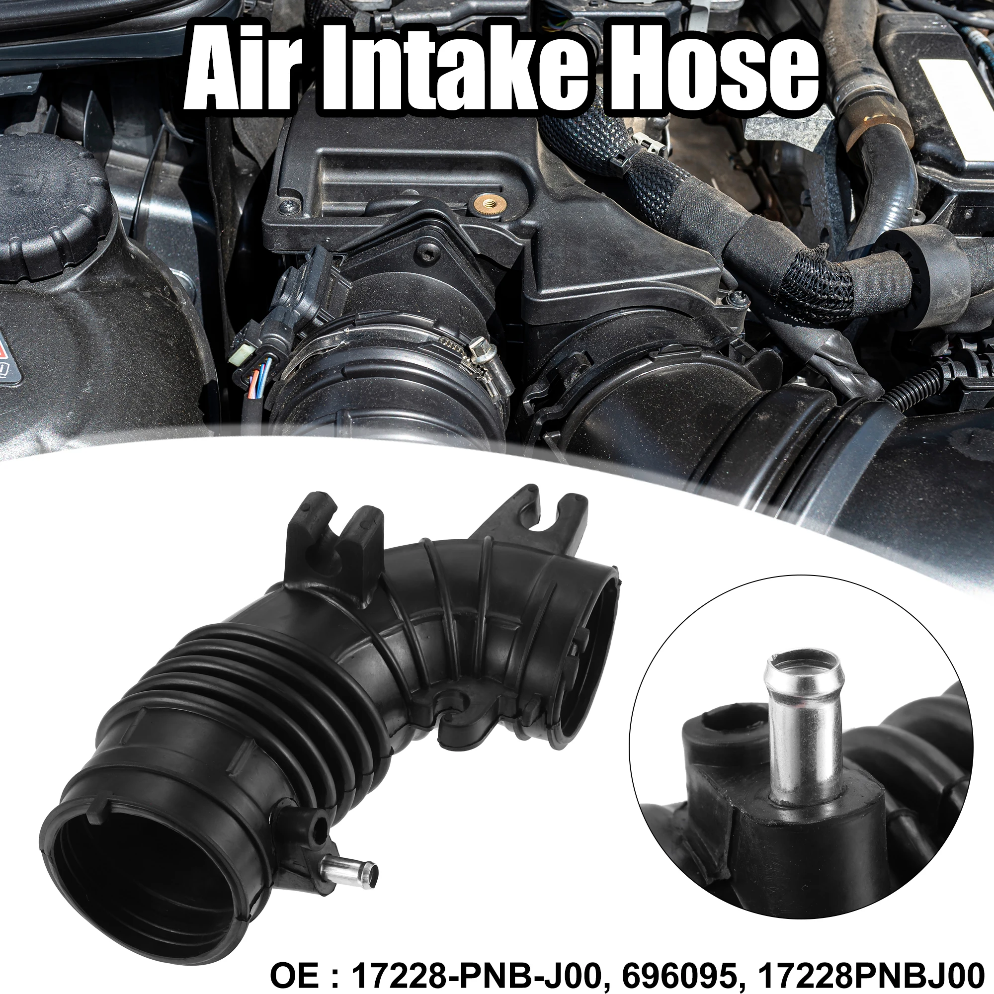 UXCELL Engine Air Intake Hose Pipe Tube for Honda CR V CR-V 2.4 2.4L L4 2005 2006 17228-PNB-J00 696095 17228PNBJ00