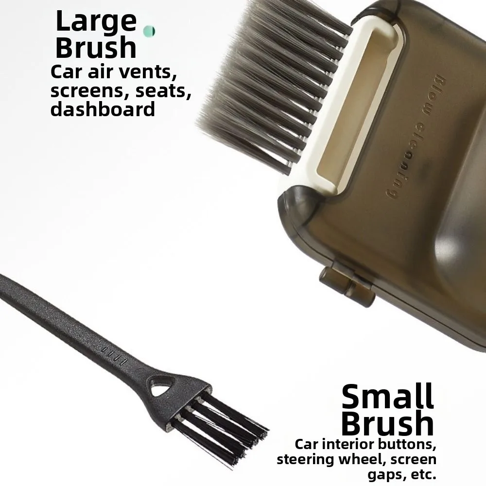 

Портативный набор для чистки 3 в 1, многофункциональный мини-насос для воздуходувки, легкая щетка для чистки салона автомобиля