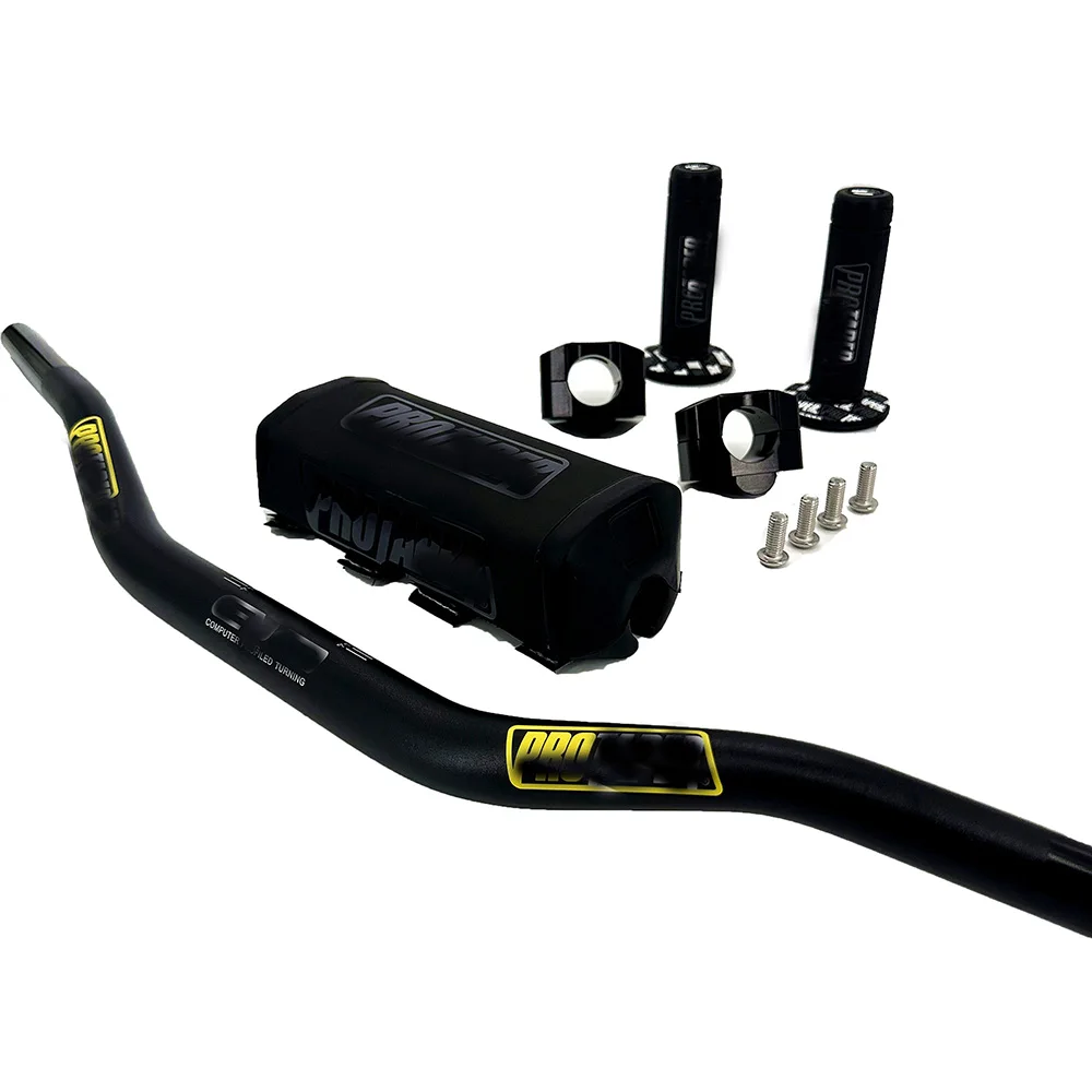 Guidon moto barre 1-1/8 "poignées de guidon poignées saleté Pit Bike moto CNC 28.5mm adaptateur Pit Pro Racing
