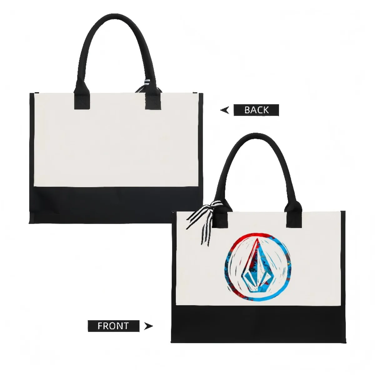 2026 جديد وصول موضة عملية واسعة قابلة لإعادة الاستخدام حمل حقيبة نمط طباعة 2 لهجة الثقيلة حقيبة كتف كبيرة للجميع