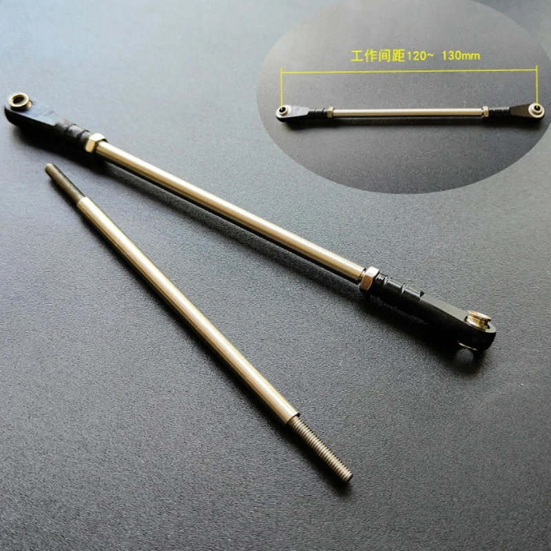 

Металлическая рулевая тяга 120–130 мм в масштабе 1:14 для радиоуправляемого грузовика Tamiya SCANIA 770S R620 VOLVO BENZ Arocs MAN TGX Car