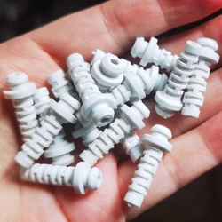 10pcs 3/4/5mm Cable Gland Connector Rubber Strain Relief Cord Boot Polyamide PA6 V-2 Wire Sleeve PVC Sheathed Electric Tools
