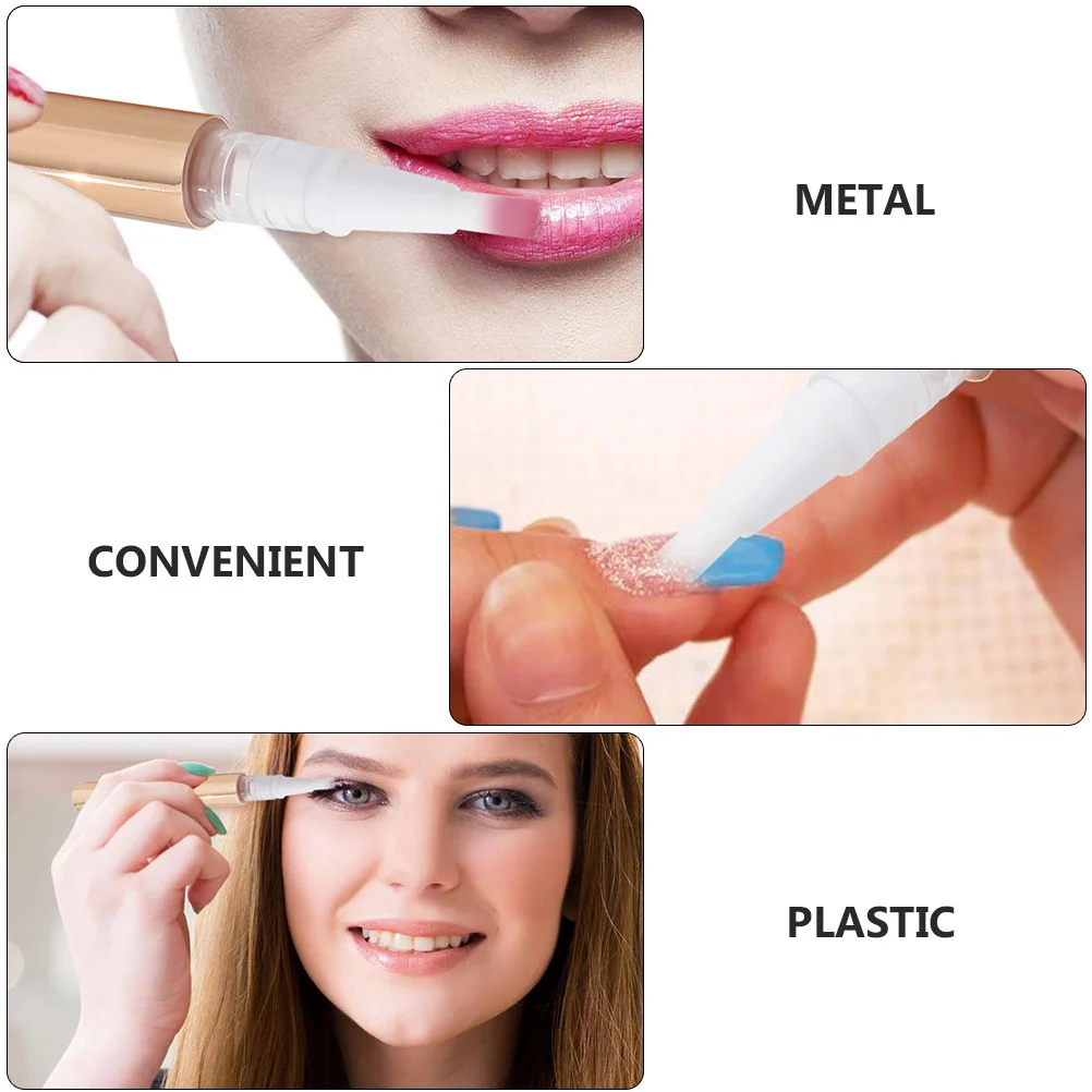 3 قطع من حاوية أنبوب طلاء الأظافر الفارغة، زجاجات إعادة الملء المقاومة للتسرب لملمع الشفاه DIY للزيوت العطرية #2