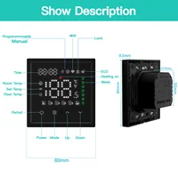 BSEED Zigbee Thermostat Smart Thermostat Controller Floor Heating/Boiler/Water Function Part Glass Frame Tuya Smart Life Control - Image 5