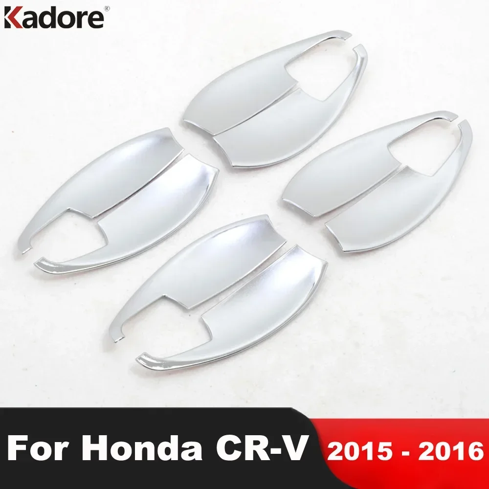 

Накладка на чашу боковой дверной ручки для Honda CRV CR-V 2015 2016, хромированные автомобильные дверные ручки, вставка, накладка на раму чашки, аксессуары