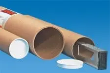 3x36 inch Heavy Duty Cardboard Shipping Tube with Plastic End Caps