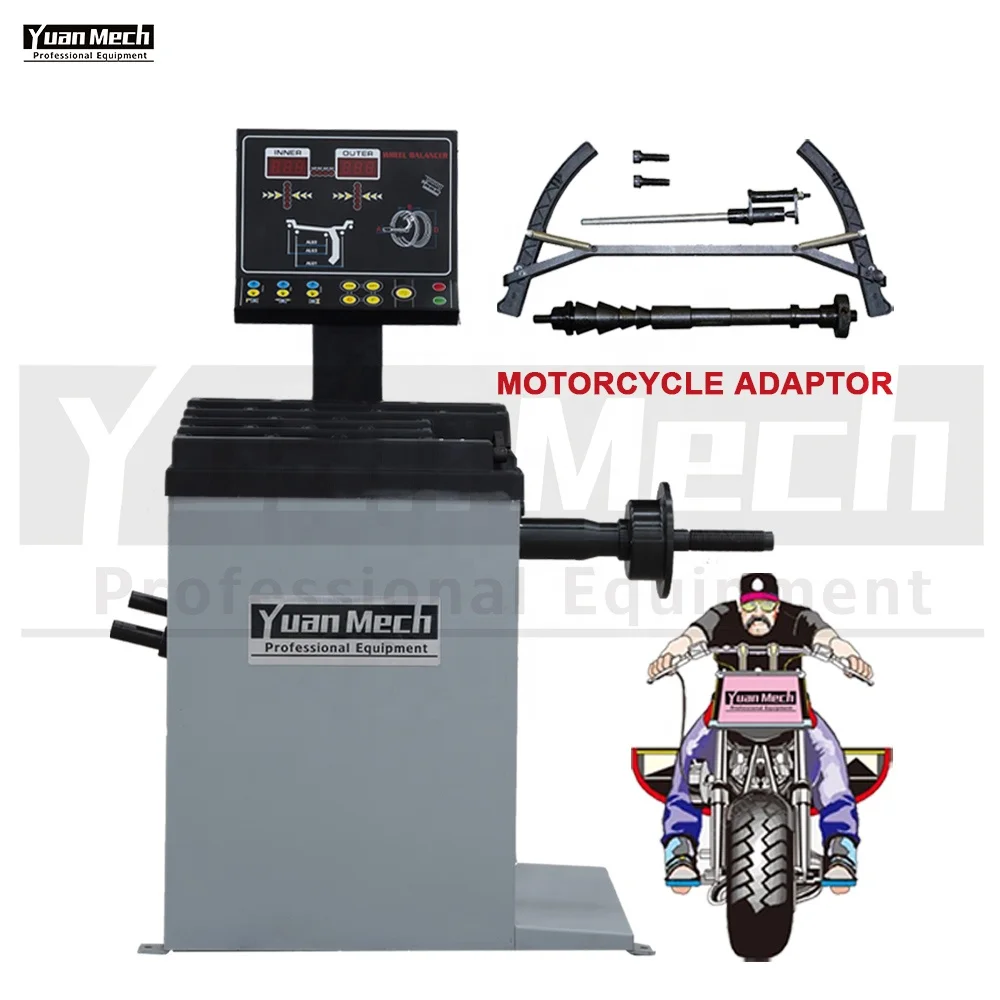 High Performance YuanMech B657M Tire Wheel Balancing Machine for Motorcycle