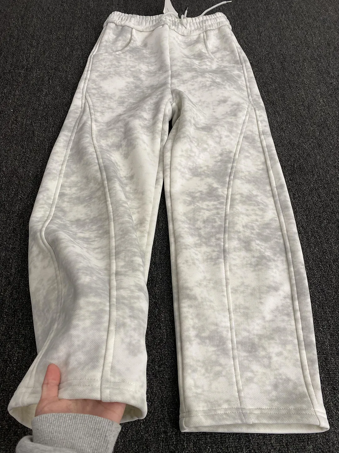 

Мужские спортивные брюки Cleanfit из плотного материала с эффектом тай-дай, свободного кроя, осенняя мода