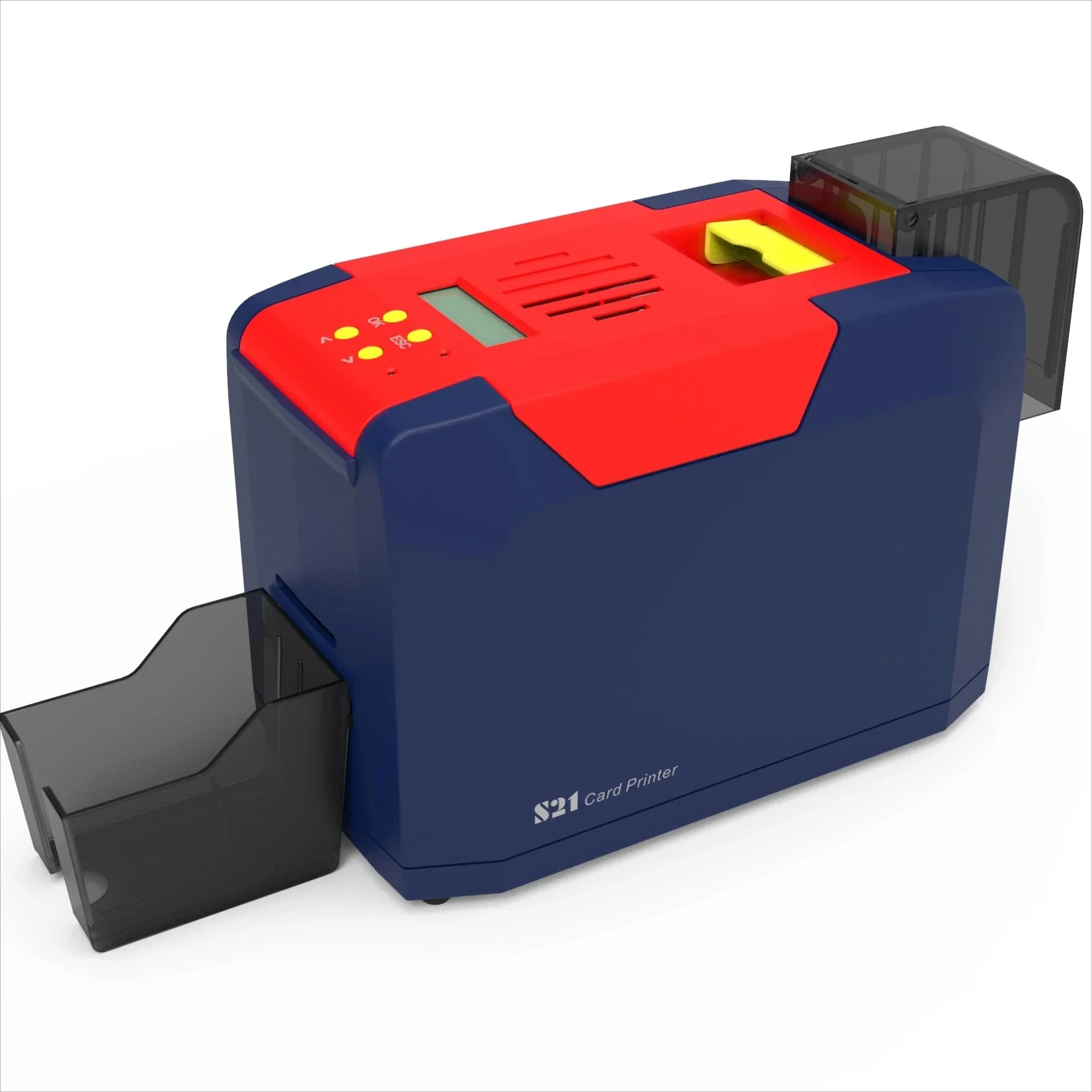 Cheap S21H Desktop Single Side Plastic Card Printer PVC ID Card Maker for Business Office Use