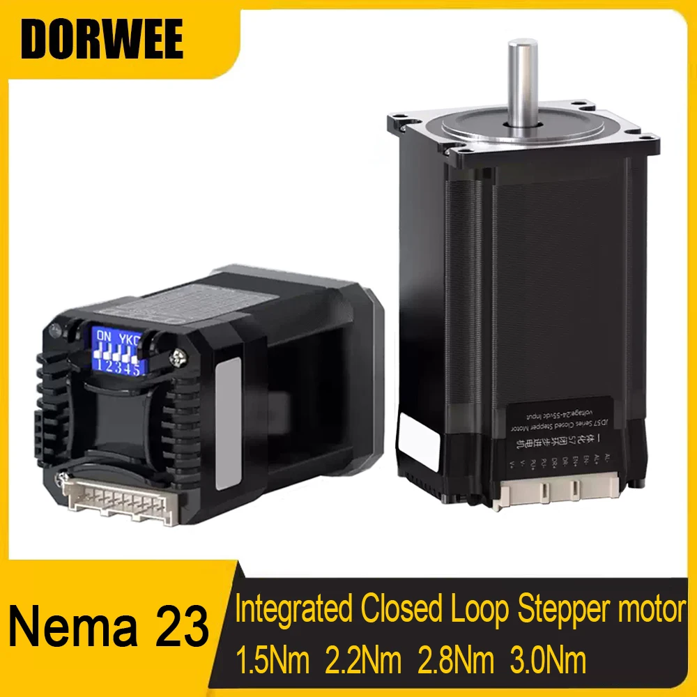 

Встроенный шаговый двигатель с замкнутым контуром и драйвером Nema17 42 мм Nema23 57 мм Легкий серводвигатель Комплекты драйверов 2-фазного шагового двигателя постоянного тока