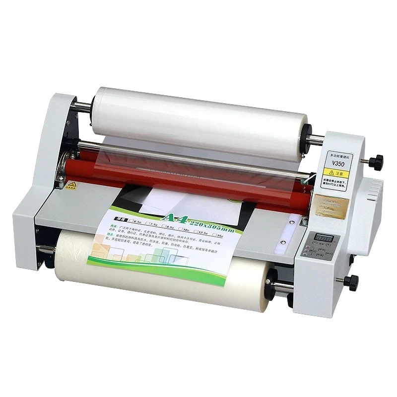 

Laminating Machine Hot Sell Double Sides Adjustable Speed Manual A4 Hot Cold Lamination Laminator Machine