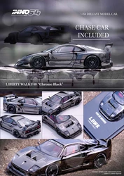 **Preorder **INNO 1:64 LBWK F40 Chrome Black Random chase Diecast Model Car