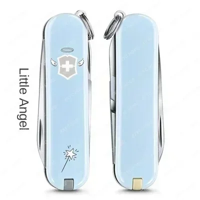 Swiss Army Knife Mini Model Fashionable Angel Demon Colorful Adorable Multifunctional Folding Knife Birthday Gift