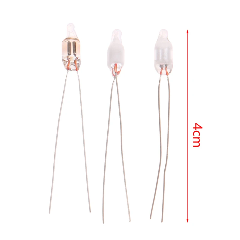 60PCS Red Green Blue Red Neon Light Bulb Indicator Light Standard Miniature Bulb 4*10mm Neon Light Bulb Indicator