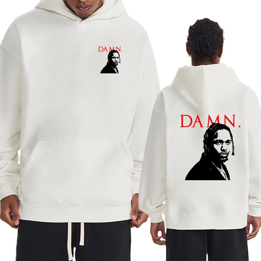 

2025 New in Kendrick Lamar DAMN. Double Sided printed Hoodie Men women fashion Winter pullover Unisex Fleece Casual Sweatshirt